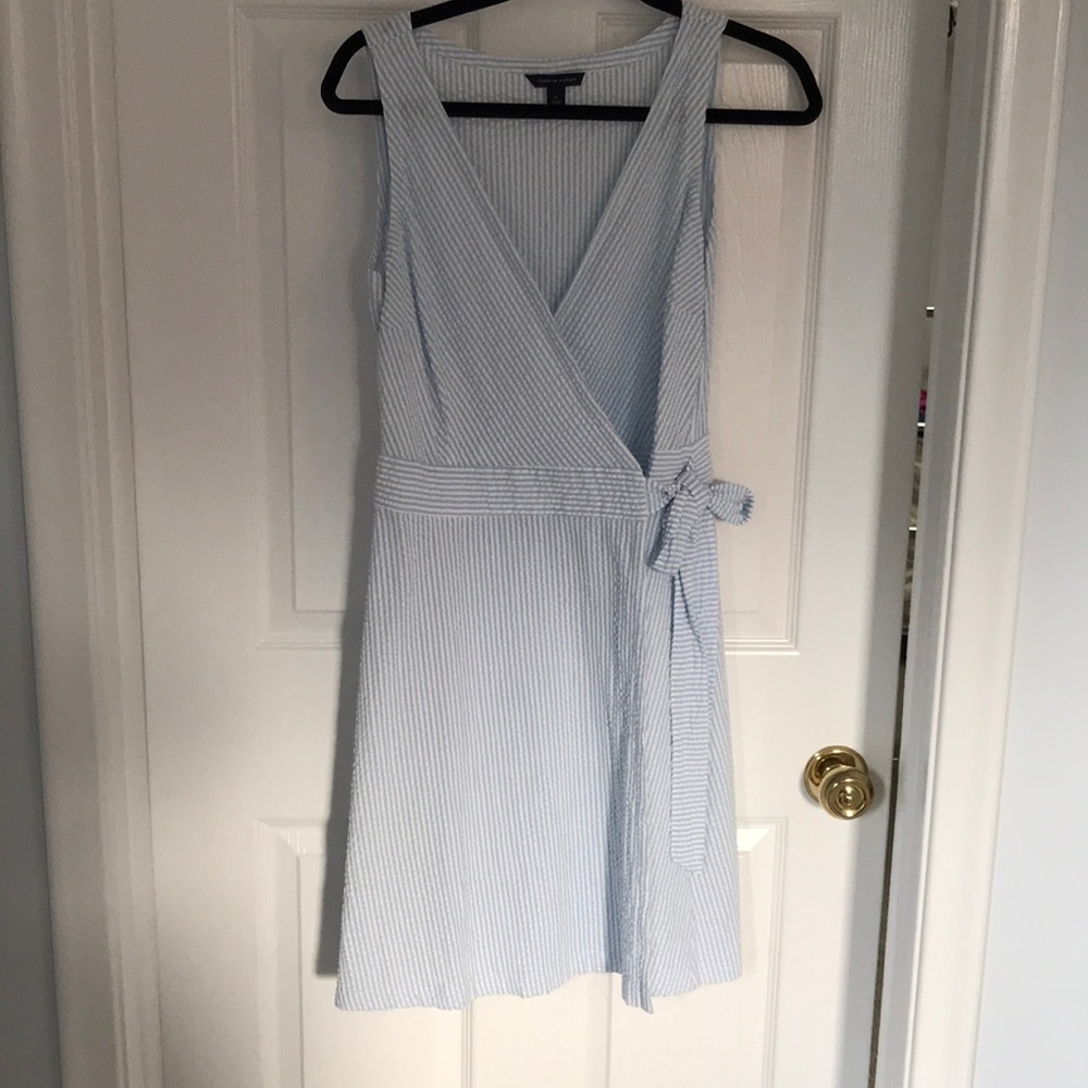 Tommy Hilfiger seersucker cotton striped dress